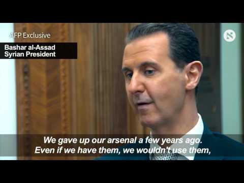 Assad claims Syria chemical attack fabrication