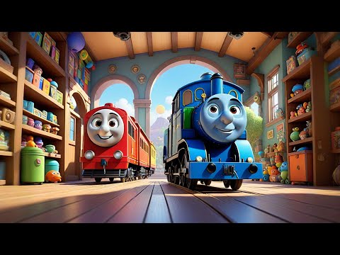 Seven Toy Trains Go Color by Color | Color Song for Kids | Learn Colors with Nursery Rhymes