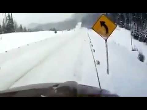 It's hard to drive on the snow