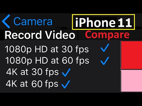 iPhone 11 - 1080p 30fps vs 1080p 60fps vs 4K 30fps vs 4K 60fps