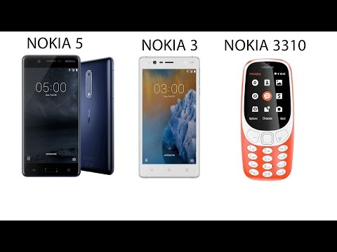 New Nokia 5 / Nokia 3 Smartphones & Nokia 3310 Announced