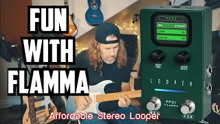 Video thumbnail for Flamma FF01 Looper Pedal Demo by Rich Bischoff