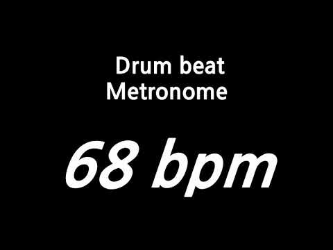 68 bpm metronome drum