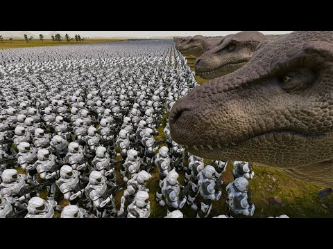 STAR WARS SOLDIERS VS 100.000 T-REX - ULTIMATE EPIC BATTLE SIMULATOR 2 - UEBS