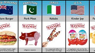 Banned Food From Different Countries | Data Comparison