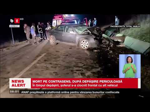 ACCIDENT ÎN VASLUI. ȘOFER DECEDAT_Știri B1TV_2 dec. 2025