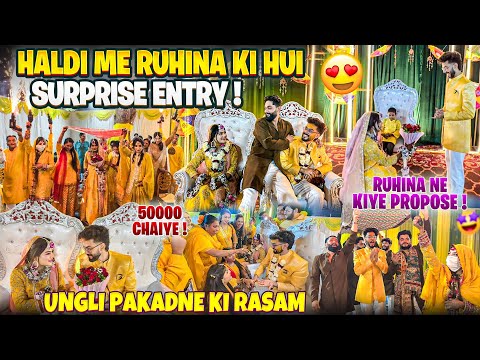 Haldi Me Ruhina Ne Diye Surprise🥹Zahid Or Ruhina Ki Haldi | Ruhina ki Entry | AALTU FALTU |