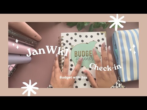 Jan Wk1 Check-in | Cash Stuffing Saving Challenges #cashstuffinguk #budgeting