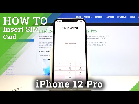 How to Insert Nano SIM Card to iPhone 12 Pro – SIM Card Installation