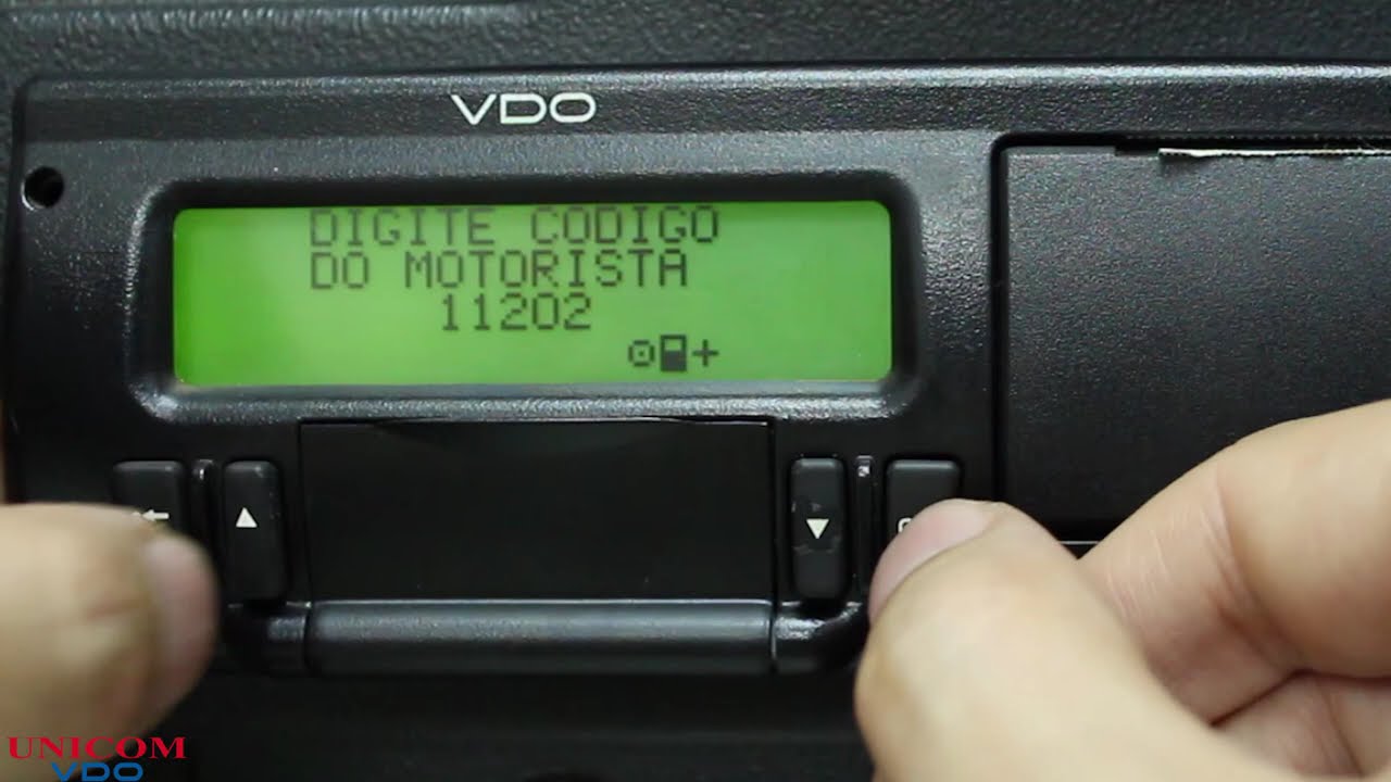 Tacógrafo Digital VDO (BVDR) - Cadastramento de Motorista