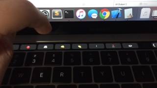 MacBook Pro Touch Bar Emoji Sound Bar