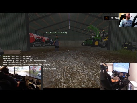 farming simulator 17 lets play drumard farm sever  with dad E14