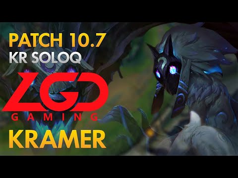 LGD Gaming Kramer - Bot Lane: Kindred vs Kai'Sa - KDA 21/3/7
