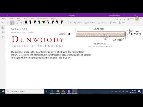 MENG2240 Mechanics of Materials Hibbeler Problem 9-23