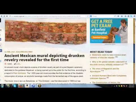 Cholula Mural - Drunken Revelry 200 AD