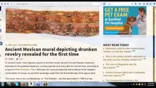 Cholula Mural - Drunken Revelry 200 AD