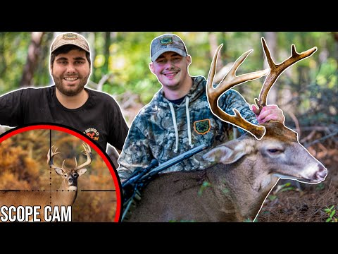 Dylan's First BUCK! Crazy SCOPE CAM Footage!