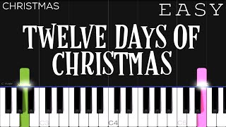Twelve Days of Christmas  EASY Piano Tutorial
