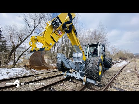 Dvoucestný bagr Menzi Muck M545x / Menzi Muck 545x Rail Version / Road and Rail / STAVOPLAST KL