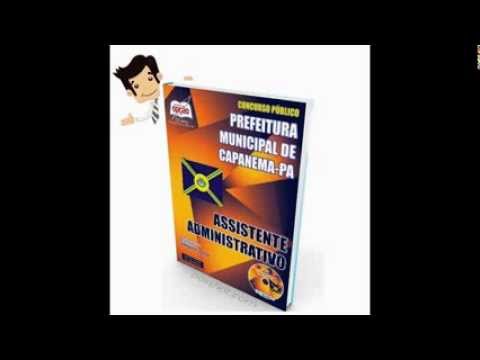 Apostila Concurso Capanema /PA 2015 - Assistente Administrativo