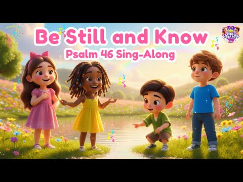 PSALM 46 When You Feel Afraid, God Is Near | A Gentle Sing-Along Bible Song for Kids |