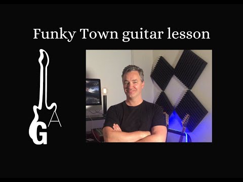 Funky Town guitar lesson.
