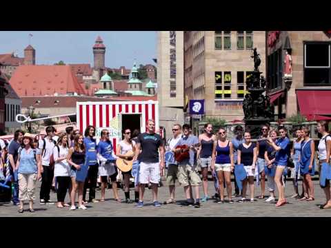 Flashmob von Ryanair zum Bardentreffen Nürnberg 2013