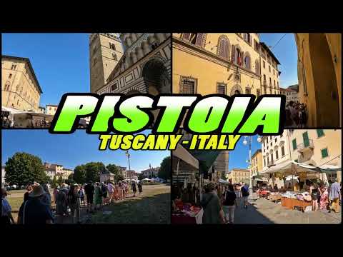 PISTOIA Walking Tour - Tuscany Italy (4k)