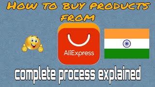 How to buy products from AliExpress in India