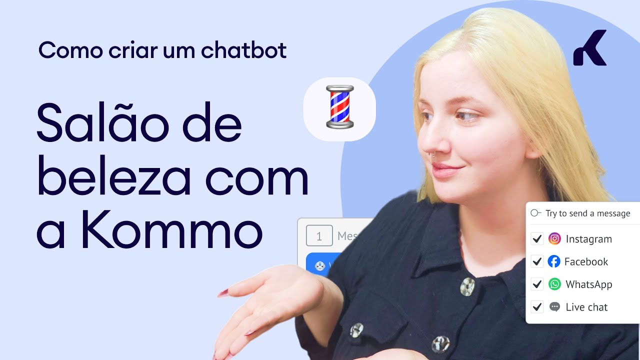 Como criar um chatbot para Salão de Beleza com a Kommo