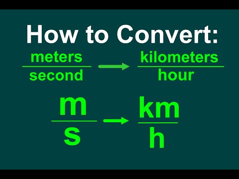 Converting m/s to km/h [EASY]