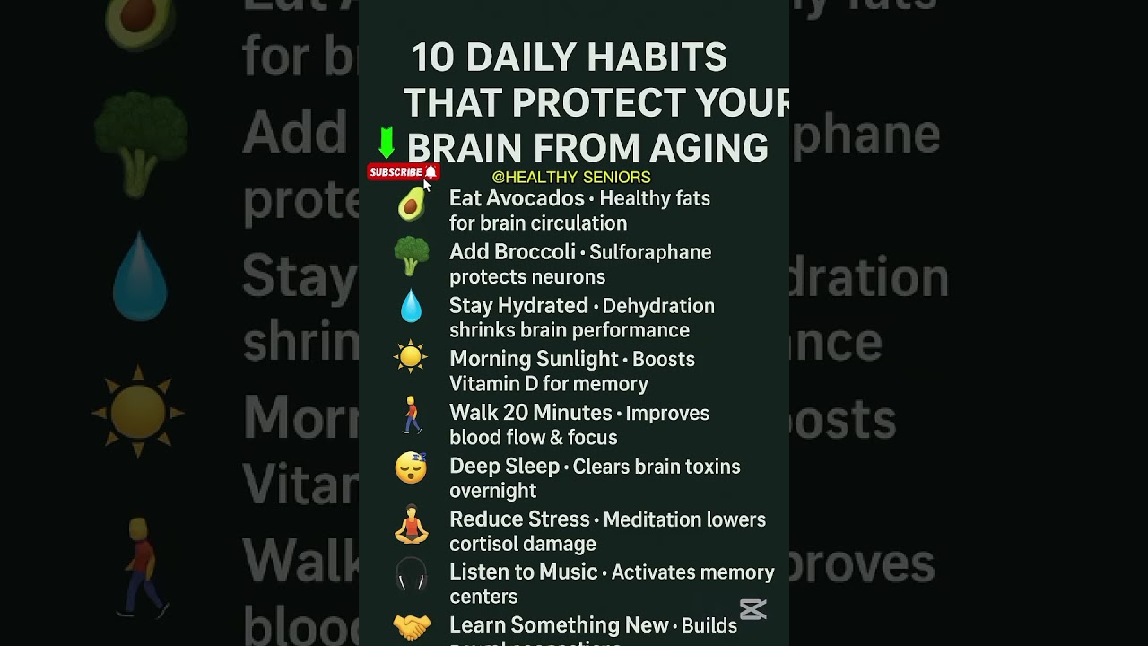 10 Daily Habits to Keep Your Brain Young & Sharp | Doctor-Backed Tips