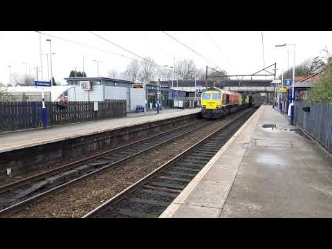 Freightliner 66419 with 70014 70007 Guide Bridge 16/2/20