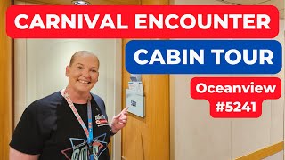 Carnival Encounter Cabin Tour 5241 Cruise Stateroom