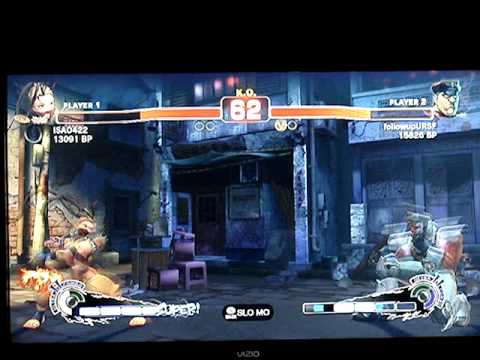 SSF4: ISAO422 (Ibuki) vs followupURSF (Bison) - Japanese XBL ranked