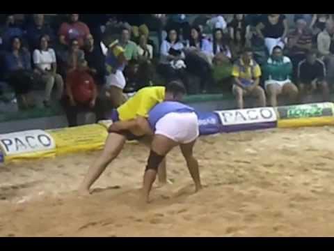 José Antonio Santana vs Juan Espino en Roque Nublo-Almogarén (12-10), segunda agarrada