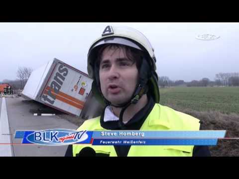 Truck accident with radioactive material on the A9 towards Berlin Steve Homberg, Weissenfels Fire...