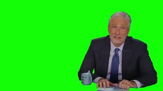 Jon Stewart "it makes perfect sense, if only you watched professional wrestling" green screen