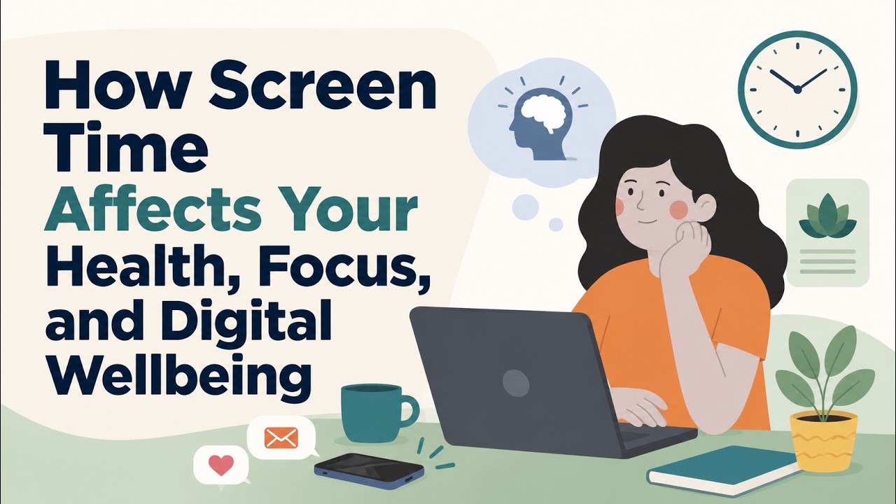 How Screen Time Affects Your Health, Focus, and Digital Wellbeing