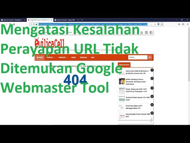 Memperbaiki Url Tidak Ditemukan Google Webmaster Tool Evilicacell Memperbaiki Url Tidak Ditemukan Google Webmaster Tool Evilicacell