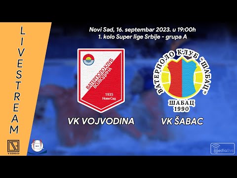 VK VOJVODINA Novi Sad - VK ŠABAC 1990 Šabac (Full match Livestream) [16.09.2023.]