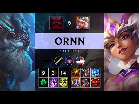 Ornn Mid vs Qiyana - NA Master Patch 25.17