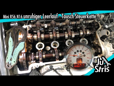 Unruhiger Leerlauf Mini R56 N12/N16 - Steuerkettentausch - Haltbarkeit Mini Motoren - JuStris Garage