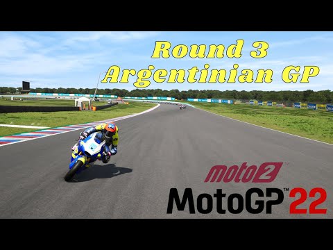 MotoGP 22 PS5 Gameplay | Career Mode Walkthrough Part 24, Moto2 Round 3 Argentinian GP