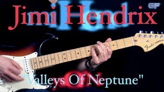 Jimi Hendrix - "Valleys Of Neptune" (Part) - Rock/Blues Guitar Lesson (w/Tabs)