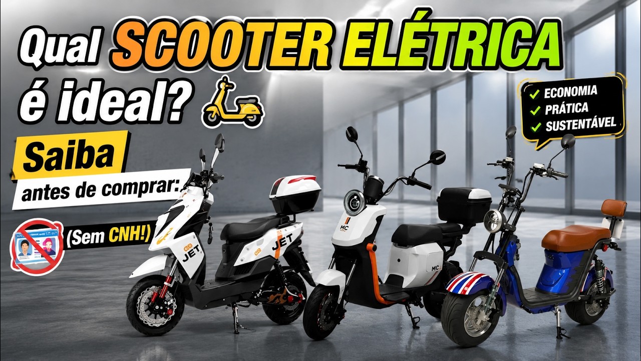 Qual SCOOTER ELÉTRICA é ideal? 🛵 Saiba antes de comprar: (Sem CNH!)