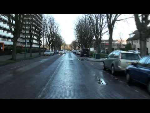 Cab ride bus; Veolia lijn 130: Delft-Den Haag (20150114) (10x versneld)