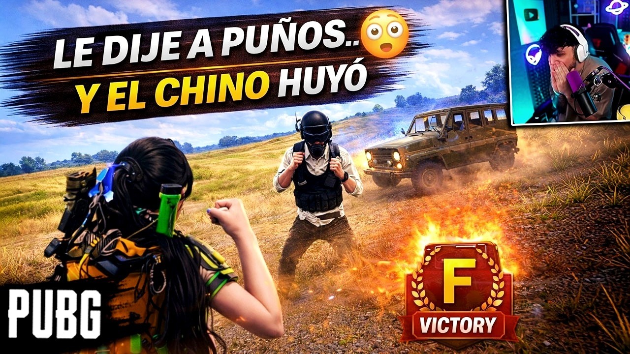 Le dije 1vs1 a PUÑOS a un CHINO en PUBG… 😳 y salió corriendo (final más raro de PUBG en 9 AÑOS)