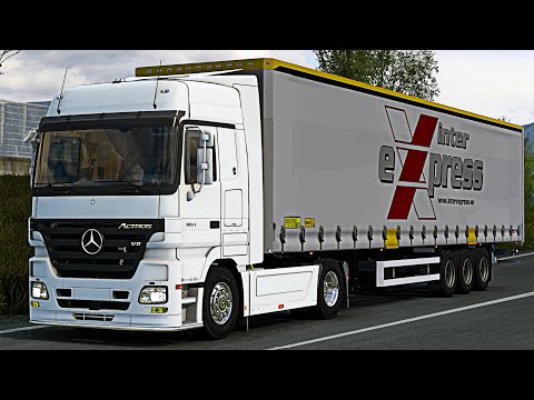 ETS2 1.46 | Verona - Turin | Mercedes Actros Mp2 V8 Open Pipe | Cargo 16t