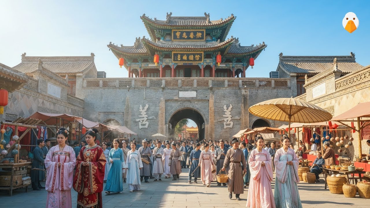 Immersive street-level walking tour through Yuncheng Yanhu, China, showcasing authentic urban landscapes, local architecture, and the vibrant atmosphere of the city's neighborhoods